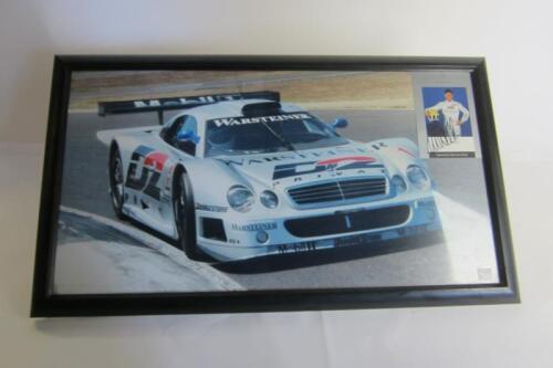 MARK WEBBER: A framed photographic print of Warsteiner Mercedes-Benz CLK GTR