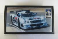 MARK WEBBER: A framed photographic print of Warsteiner Mercedes-Benz CLK GTR - 2