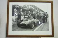 FERRARI LANCIA: A photograph reproduction print titled 'Ferrari 1956'