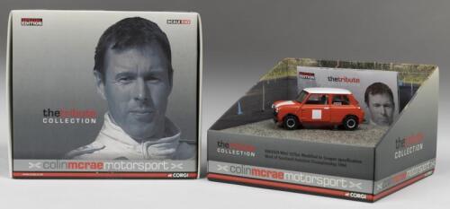 COLIN McRAE: A Special Edition CORGI 1:43 scale 'colin mcrae motorsport' Mini 1275cc, modified to Cooper specification for the West of Scotland Autotest Championship 1984' (VA02529)