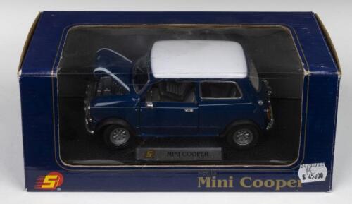 MINI COOPER: A Superior 1:36 scale MINI COOPER (Item No.SS6701W) in blue