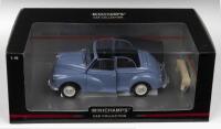 MORRIS MINOR: A MINICHAMPS CAR COLLECTION 1:18 scale 'MORRIS MINOR CABRIOLET' in blue