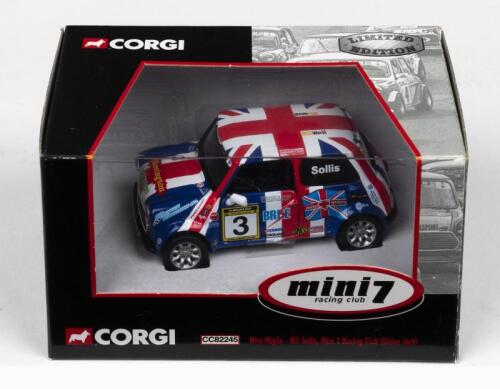 MINI 7: A Limited Edition CORGI 1:43 scale Mini 7 - Mini 7 Racing Club, as raced by Bill Sollis at the Mini Miglia Challenge (CC82245)