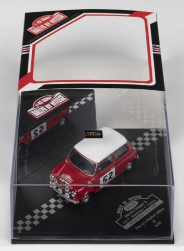 MORRIS COOPER: A Limited Edition RALLYE BY VITESSE 1:43 scale Morris Cooper S as raced by T.Makinen/P.Easter in the 1965 Rallye Monte-Carlo (ITEM NO.43333). Limited Edition of 1080, numbered '192'