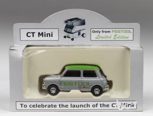 MINI: A Limited Edition Lledo 1:43 scale promotional Mini for 'FESTOOL'. Celebrating the launch of the CT Mini