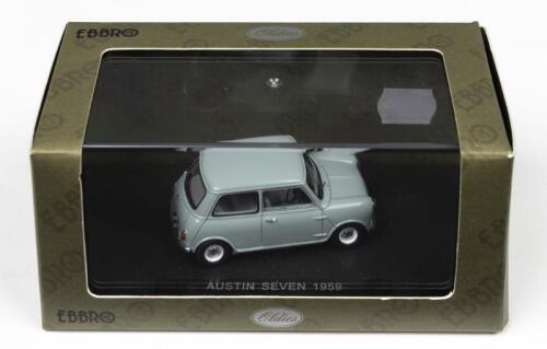 AUSTIN MINI SEVEN: A EBBRO 1:43 scale 1959 Austin Mini Seven 850 in grey (44095)