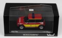 MINI ONE: A Limited Edition MINICHAMPS 1:43 scale 2001 Mini One in "Freiwillige Feuerwehr M&uuml;nchen" livery. Limited Edition of 1,008 pieces