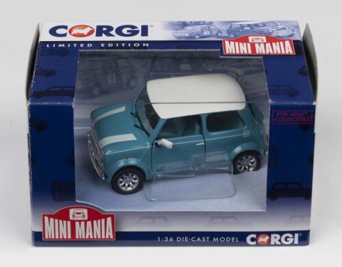 ROVER MINI: A Limited Edition CORGI 'MINI MANIA' 1:36 scale Rover Mini Cooper (CC82297) in Surf Blue