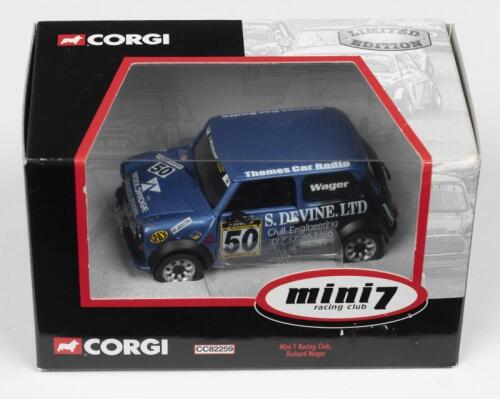 MINI 7: A Limited Edition CORGI 1:43 scale Mini 7 Racing Club, as raced by Richard Wager at the Mini Miglia Challenge (CC82259)