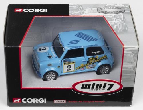 MINI 7: A Limited Edition CORGI 1:43 scale Mini 7 Racing Club. As raced by Kelly Rogers at the Mini Miglia Challenge (CC82243)