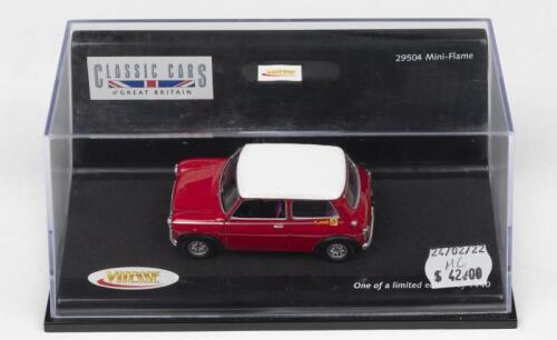 MINI: A Limited Edition VITESSE - 'CLASSIC CARS of GREAT BRITAIN' - 1:43 scale Mini in Flame Red (29504). Limited Edition of 1440, numbered '0135'