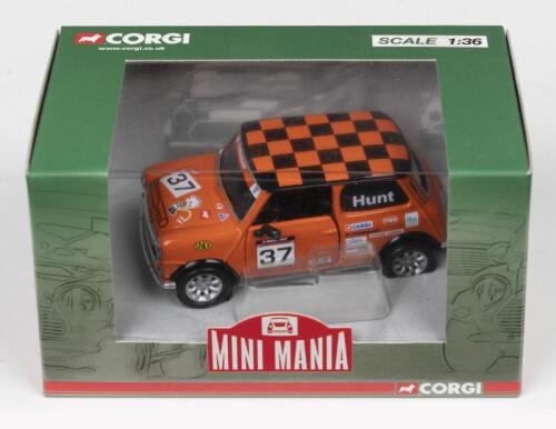 MINI: A CORGI 'MINI MANIA' 1:36 scale Mini Se7en Racing car (CC82281). As raced by Gareth Hunt in the Mini Miglia Challenge
