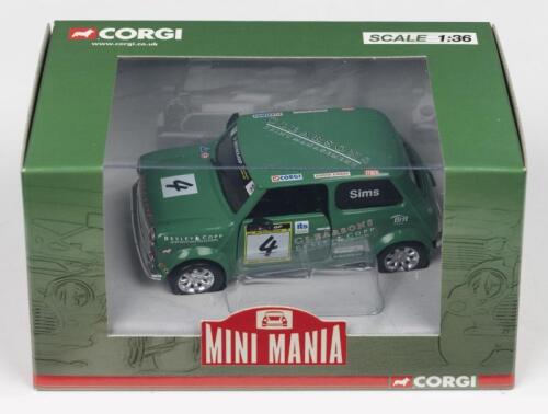 MINI: A CORGI 'MINI MANIA' 1:36 scale Mini Se7en Racing car (CC82267). As raced by Mark Sims in the Mini Miglia Challenge