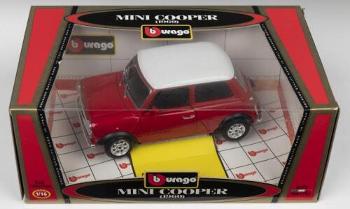 COOPER: A Bburago 1/16 scale 1960 MINI COOPER. Gold Collection