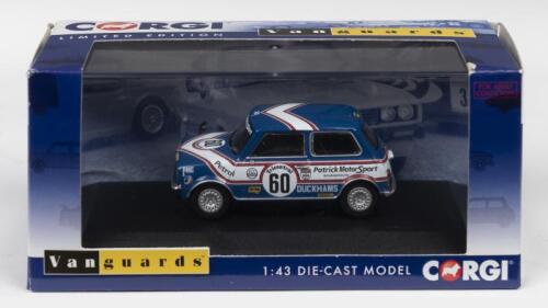 MINI 1275 GT: A Limited Edition CORGI Vanguards 1:43 scale Mini 1275GT. As raced to overall and Class A Winner in the 1979 Tricentol British Saloon Car Championship by Richard Longman (VA13503).Limited Edition of 1,000 models