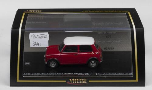 MINI: A Limited Edition VITESSE 1:43 scale 1990 Mini "Flame Red" (29519). Limited Edition of 1090, numbered '677'