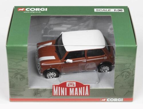 ROVER MINI COOPER: A CORGI 'MINI MANIA' 1:36 Rover Mini Cooper in Volcano Orange (CC82287)