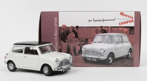MORRIS MINI COOPER S: A KYOSHO 1:18 scale Morris Mini Cooper-S Mk-1 1275S (No.08102W)