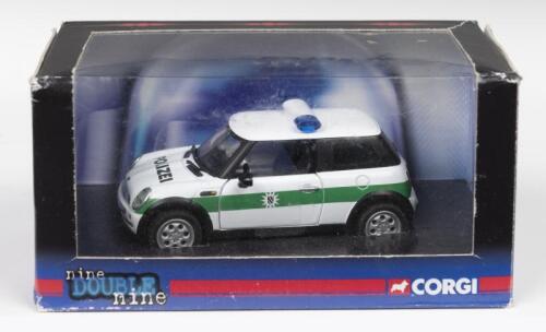 BMW MINI COOPER: A Limited Edition CORGI 'nine DOUBLE nine' 1:36 scale BMW Mini Cooper in 'Munich Police, Germany' livery (CC86518)