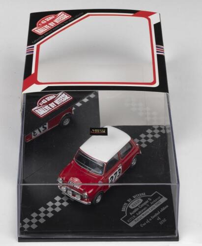 AUSTIN COOPER S: A Limited Edition RALLYE BY VITESSE 1:43 scale Austin Cooper S as raced by R.Aaltonen/T.Ambrose in the 1965 Rallye Monte-Carlo (ITEM NO. 43335). Limited Edition of 1080, numbered '650'