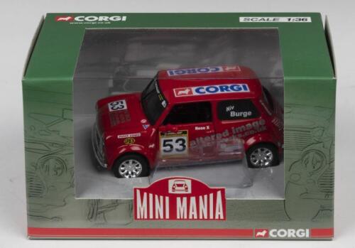 MINI: A CORGI 'MINI MANIA' 1:36 scale Mini Miglia Racing, Corgi Miglia Car 2010 (CC82286). As raced by Niven Burge