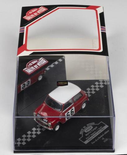MORRIS COOPER: A Limited Edition RALLYE BY VITESSE 1:43 scale Morris Cooper as raced by P.Hopkirk/J.Scott in the 1963 Rallye Monte-Carlo (ITEM NO. 29514). Limited Edition of 1060, numbered '0141'