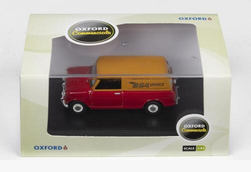MINI: A 'OXFORD Commercials' 1:43 scale Mini Van in 'BSA SERVICE' livery (MP033)