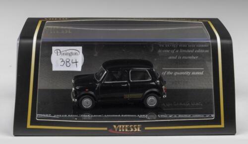 MINI: A Limited Edition VITESSE 1:43 scale 1987 Mini "Park Lane" (29516) in Black