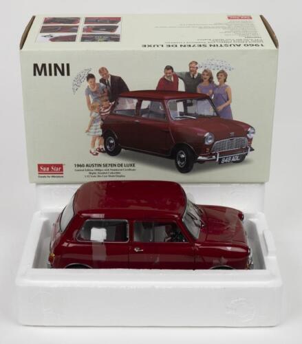 AUSTIN SE7EN: A Limited Edition 1:12 scale Sun Star 1960 Austin Se7en De Luxe (Item no. 5302). Limited Edition of 1800 pcs