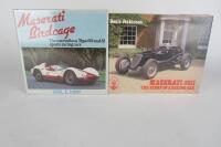 MASERATI: Two hardcover Maserati books (signatures Denis Jenkinson)