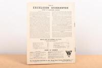 EXCELSIOR: A original 1938 Excelsior motorcycle model range brochure - 3
