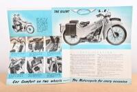 VELOCETTE: A Velocette 'L.E.' original foldout colour sales brochure, double sided with pictures and specifications - 2
