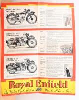 ROYAL ENFIELD: Two original Royal Enfield sales brochures, one a fold out colour brochure featuring models R.E. 125c.c, G 350c.c, other a model j. 500c.c. colour fold out brochure on 'The New Royal Enfield Model T' motorcycle. - 4