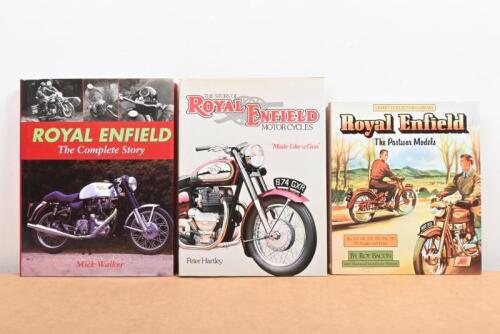 ROYAL ENFIELD: Three hardcover books related to Royal Enfield Motorcycles