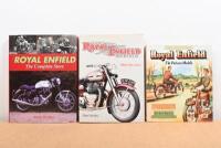 ROYAL ENFIELD: Three hardcover books related to Royal Enfield Motorcycles