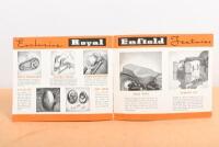 ROYAL ENFIELD: A original colour Royal Enfield spring frame motor cycles 1954 range catalogue - 2