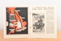 FRANCIS-BARNETT: A original colour booklet titled 'With Flying Colours', 'A thousand miles round Britain on five gallons of petrol and a quart of oil' highlighting the success of the Villiers Two Stroke Engines. - 2