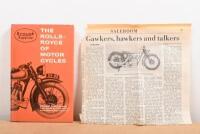 BROUGH SUPERIOR: A hardcover Brough Superior 'The Rolls Royce of Motor Cycles' book by Ronald H. Clark