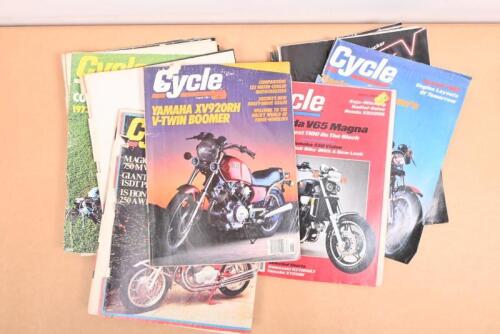 MOTORCYCLE MAGAZINES: Ten circa 1970s-1980s 'Cycle' magazines