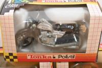 TONKA MODELS: Three boxed Tonka Polistil 1:24 scale motorcycle models, including Suzuki, Triumph, and MV - 2