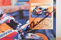 MICK DOOHAN: A postcard featuring Mick Doohan on Repsol #1 Honda. Autographed by Mick Doohan - 2