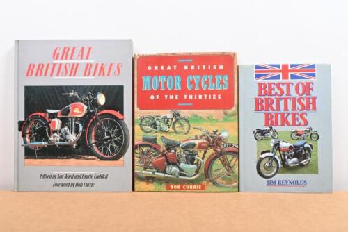 BRITISH MOTORCYCLES: Three hardcover books related to Great British Motorcycles