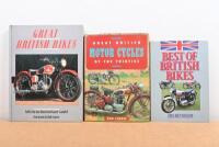BRITISH MOTORCYCLES: Three hardcover books related to Great British Motorcycles