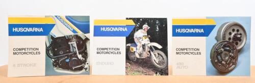 HUSQVARNA: Three full colour Husqvarna 'competition motorcycles' fold out brochures, including one '4 Stroke' brochure, a '430 Auto' brochure and a 'Enduro' brochure