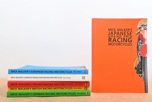 MICK WALKER: Six publications by Mick Walker. British, German, Italian Motorcycle books