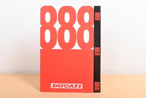 DUCATI 888: A Ducati 888 1993 sales brochure, full colour fold out