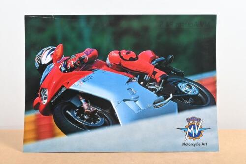 MV AGUSTA: A double sided colour single sheet brochure for the MV AGUSTA F4 S 2000