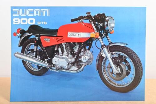 DUCATI 900: A colour double sided single sheet sales brochure for the Ducati 900 GTS, 1977