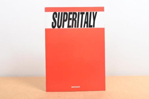 DUCATI 750: A colour fold out sales brochure for the Ducati 750 SS 'Superitaly' 1992