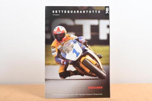 DUCATI 748: A colour fold out Ducati 748 sales brochure from 1997